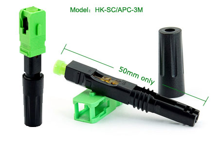 Fiber optic fast connector HK-SC/APC-3M