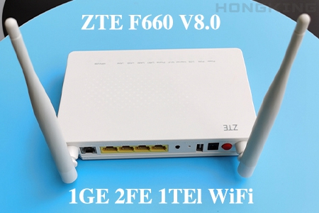 ZTE F660 V8.0 GPON ONU 1GE 2FE 1TEL WiFi