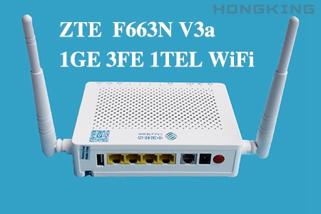 ZTE F663N V3a GPON ONT 1GE 3FE 1USB 1TEL WiFi